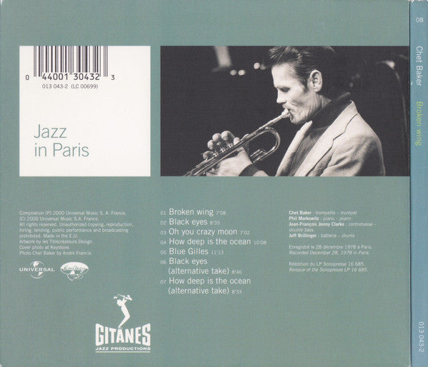 Chet Baker : Broken Wing (CD, Album, RE, RM, Uni)