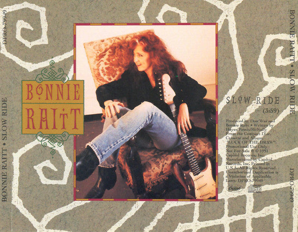 Bonnie Raitt : Slow Ride (CD, Single, Promo)