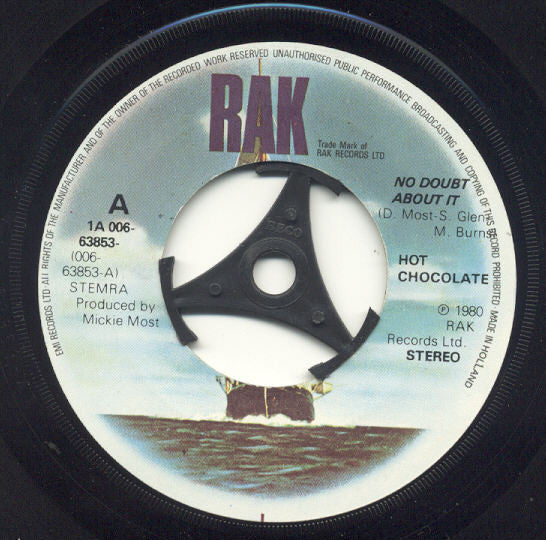 Hot Chocolate : No Doubt About It (7", Single)