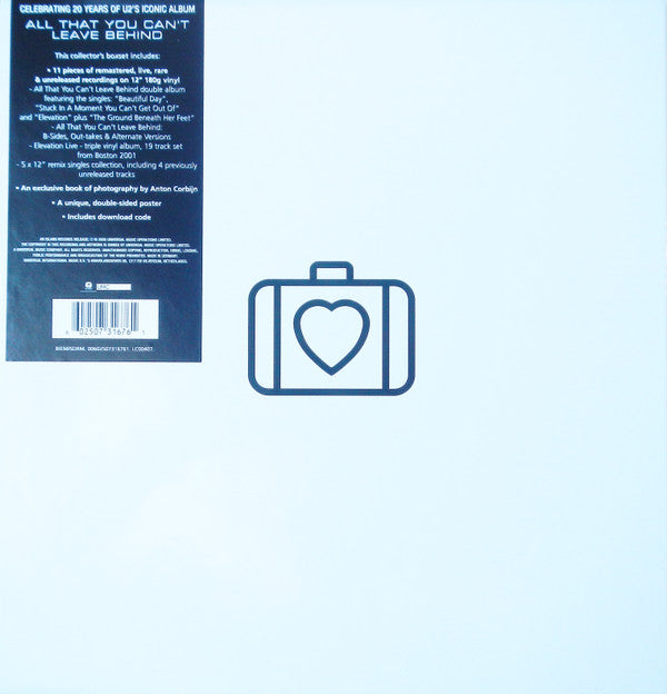 U2 : All That You Can't Leave Behind (2xLP, Album, RE, RM + LP, Comp, RM + 3xLP, Album, )