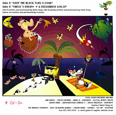 Yukio Yung : Keep The Black Flag Flying (7", Single, Ltd, Pin)