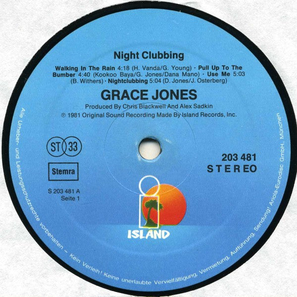 Grace Jones : Nightclubbing (LP, Album)