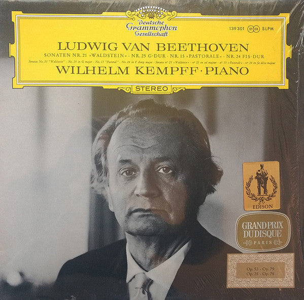 Ludwig van Beethoven – Wilhelm Kempff : Sonaten  Nr. 21 »Waldstein« · Nr. 25 G-dur · Nr. 15 »Pastorale« · Nr. 24 Fis-dur (LP, Album)