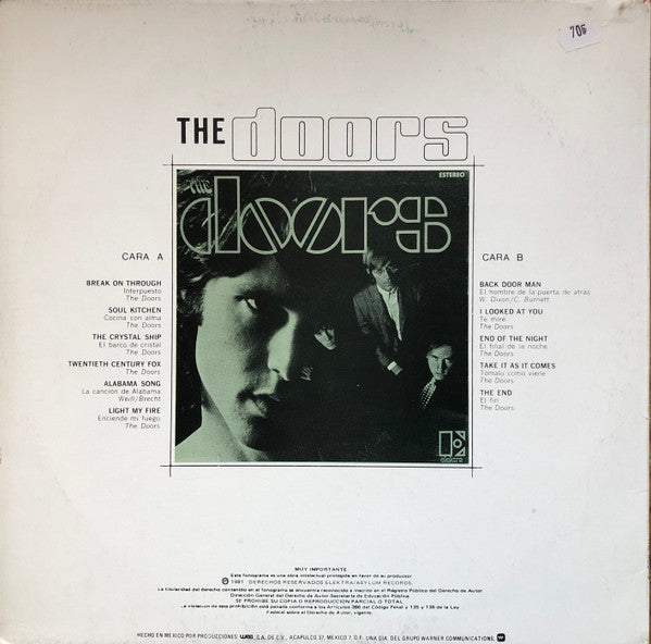 The Doors : The Doors (LP, Album, RE)