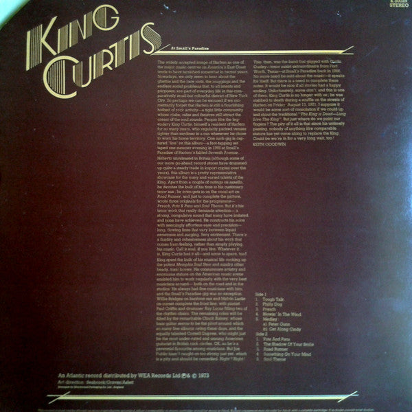 King Curtis : At Small's Paradise (LP, Album)