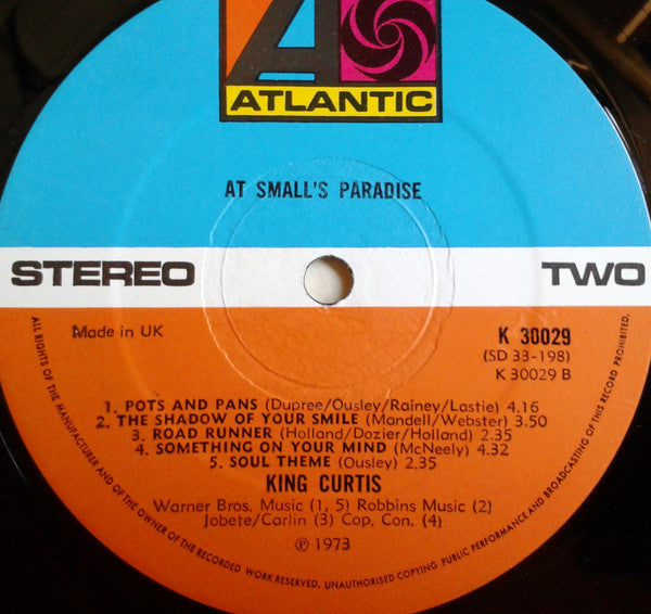 King Curtis : At Small's Paradise (LP, Album)