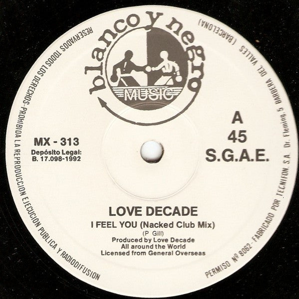 Love Decade : I Feel You (12")