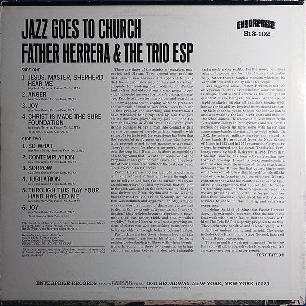 Father Herrera & The Trio ESP : Jazz Goes To Church (LP)
