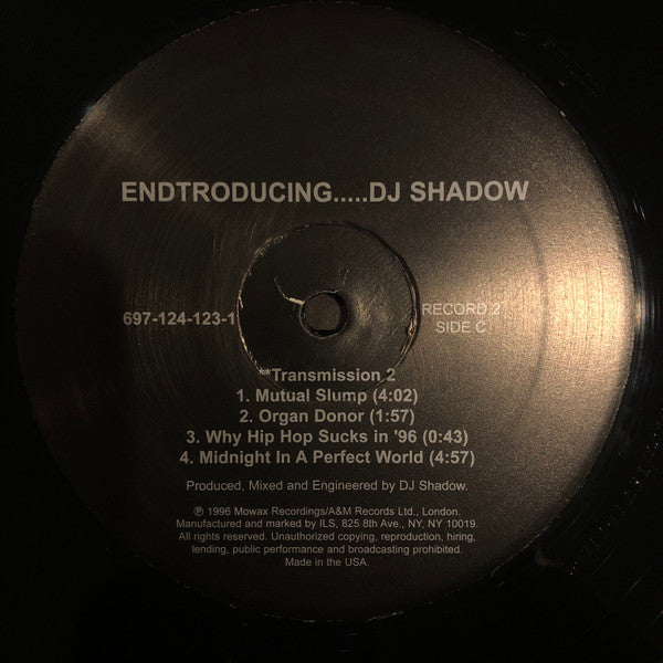 DJ Shadow : Endtroducing..... (2xLP, Album, RE)