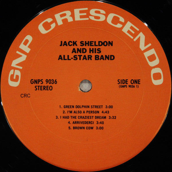 Jack Sheldon And His Exciting All-Star Big-Band : Jack Sheldon And His  All Star Big-Band (LP, Album, RE)