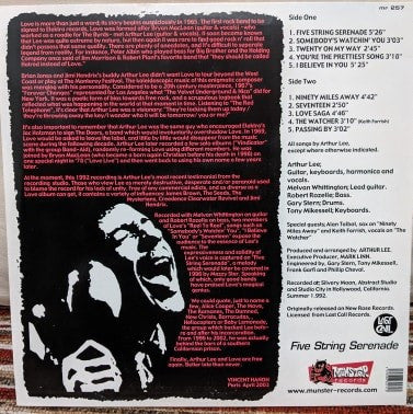 Arthur Lee & Love : Five String Serenade (LP, RE, 220)