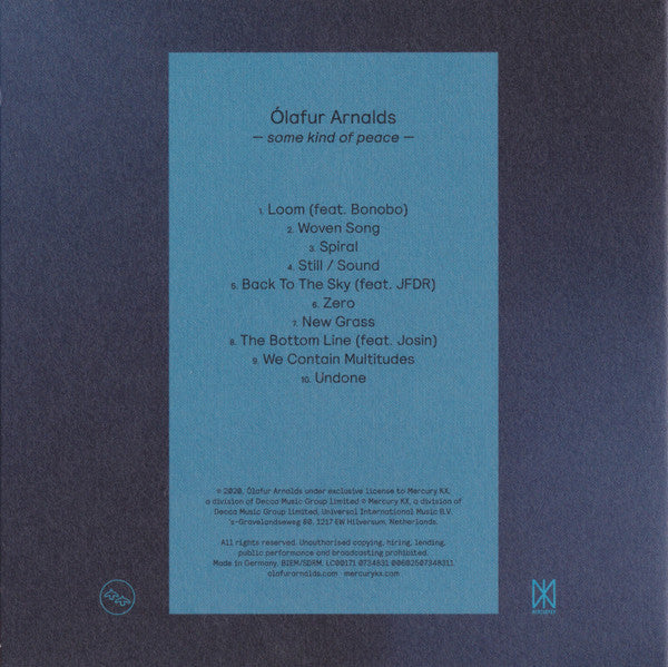 Ólafur Arnalds : Some Kind Of Peace  (CD, Album)