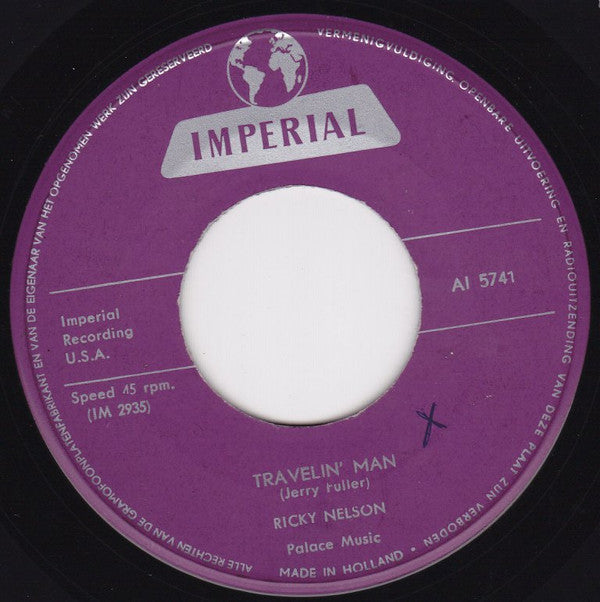 Ricky Nelson (2) : Travelin' Man / Hello Mary Lou (7", Single)