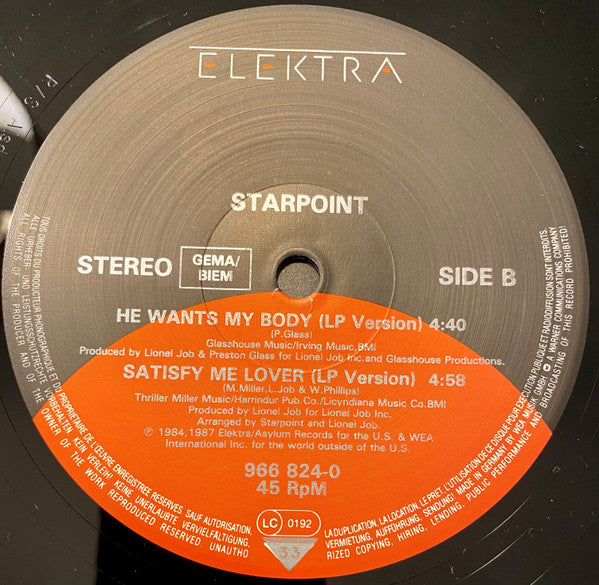 Starpoint : He Wants My Body (12")