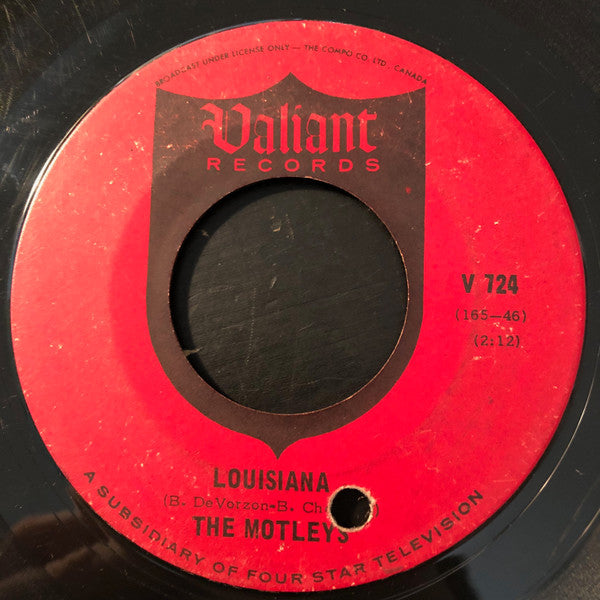 The Motleys : Louisiana  (7", Single, Mono)