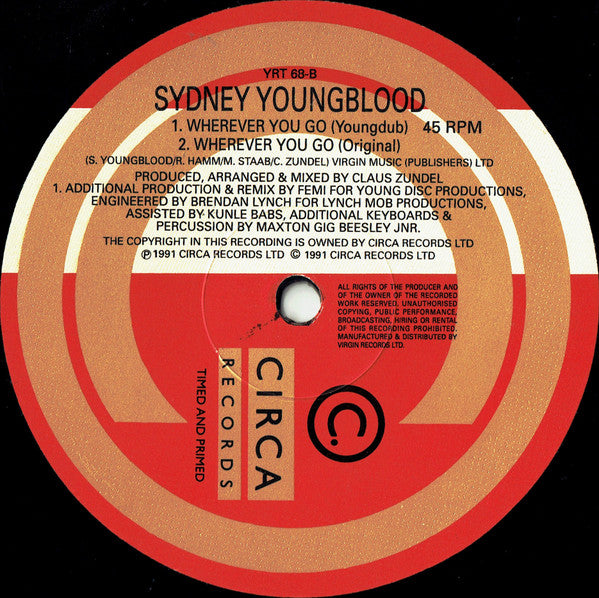 Sydney Youngblood : Wherever You Go (12")