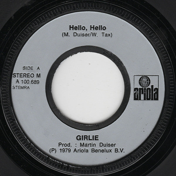 Girlie : Hello, Hello (7", Single, Inj)
