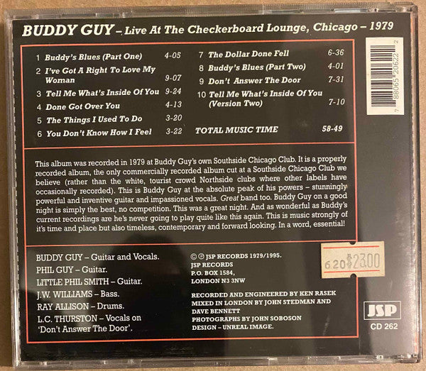 Buddy Guy : Live At The Checkerboard Lounge, Chicago - 1979 (CD, Album, RE)