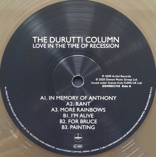 The Durutti Column : Love In The Time Of Recession (2xLP, Album, RE, Amb)