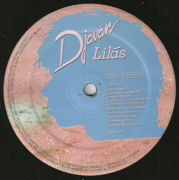 Djavan : Lilás (LP, Album)