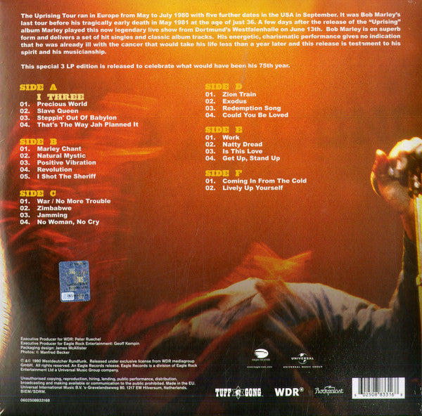 Bob Marley : Uprising Live! (3xLP, RE, Ora)