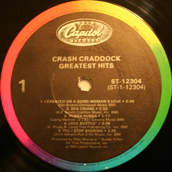 Crash Craddock* : Greatest Hits (LP, Comp, Rai)