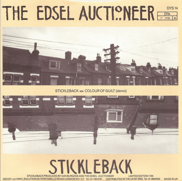 The Edsel Auctioneer : Stickleback (7", Single, Ltd)