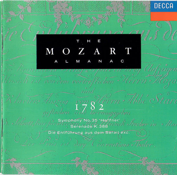 Wolfgang Amadeus Mozart : The Mozart Almanac Vol. X 1782 - Symphony No. 35 'Haffner' / Serenade K.388 / Die Entführung Aus Dem Serail exc. (CD, Comp, RE)