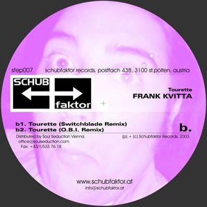 Frank Kvitta : Tourette (12", EP)