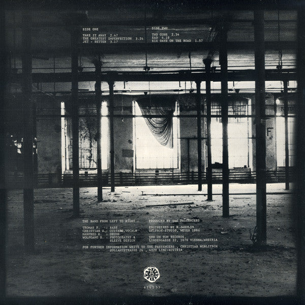 The Passengers (5) : Speed Beat (12", EP)