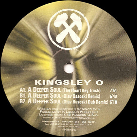 Kingsley O* : A Deeper Soul (12")