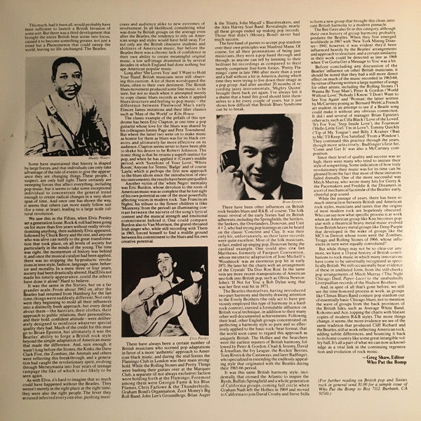 Various : History Of British Rock, Volume Three (2xLP, Comp, Gat)