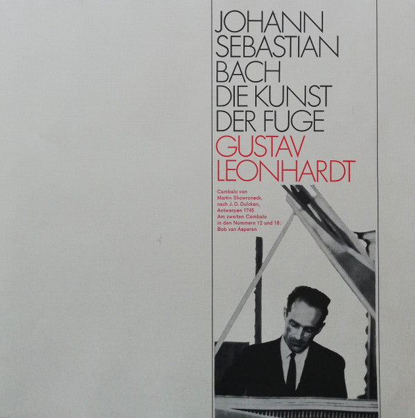 Johann Sebastian Bach , Cembalo: Gustav Leonhardt : Die Kunst Der Fuge (Box + 2xLP)