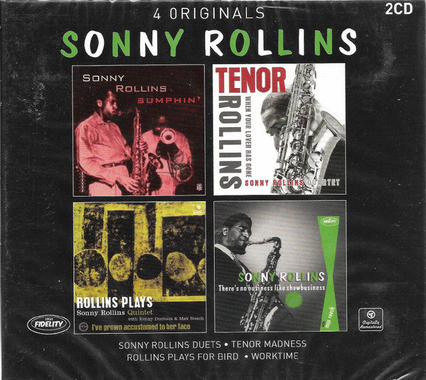 Sonny Rollins : 4 Originals (Sonny Rollins Duets / Tenor Madness / Rollins Plays For Bird / Worktime) (2xCD, Album, Comp, RM)