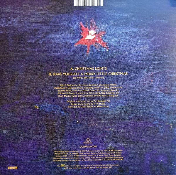 Coldplay : Christmas Lights (7", Ltd, RE, Blu)