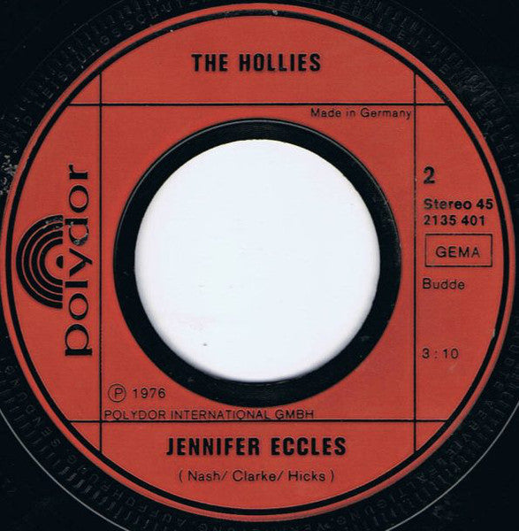 The Hollies : He Ain't Heavy, He's My Brother / Jennifer Eccles (7", Single)