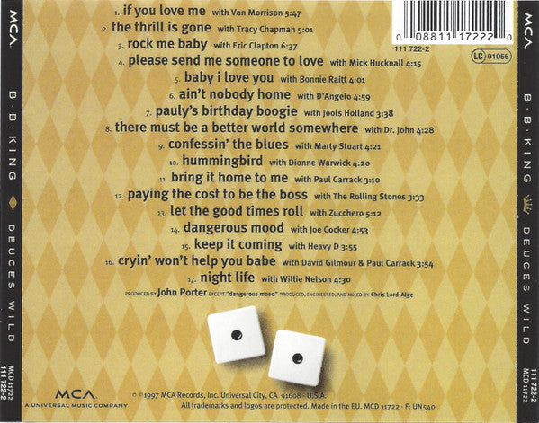 B.B. King : Deuces Wild (CD, Album, RE)
