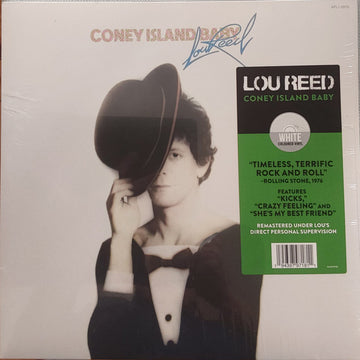 Lou Reed : Coney Island Baby (LP, Album, RE, RM, Whi)