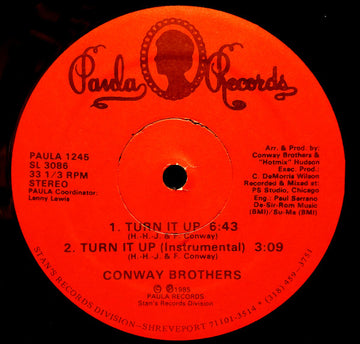 The Conway Brothers : Turn It Up (12")