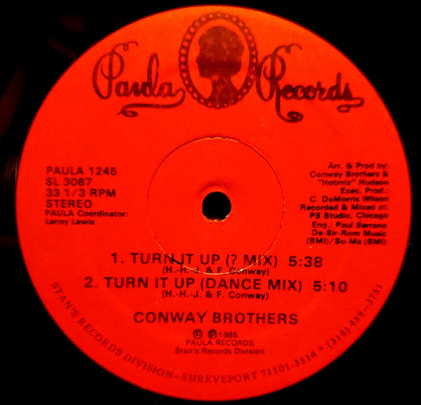 The Conway Brothers : Turn It Up (12")