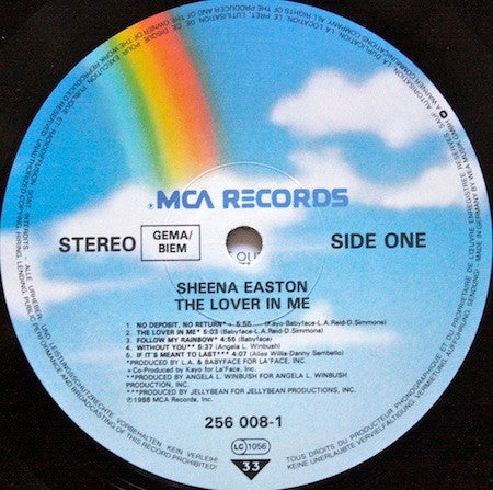 Sheena Easton : The Lover In Me (LP, Album)