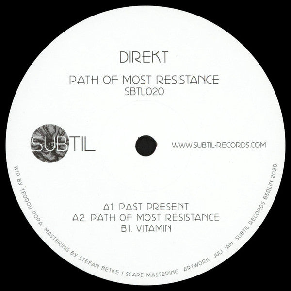 Direkt (3) : Path Of Most Resistance (12", EP)