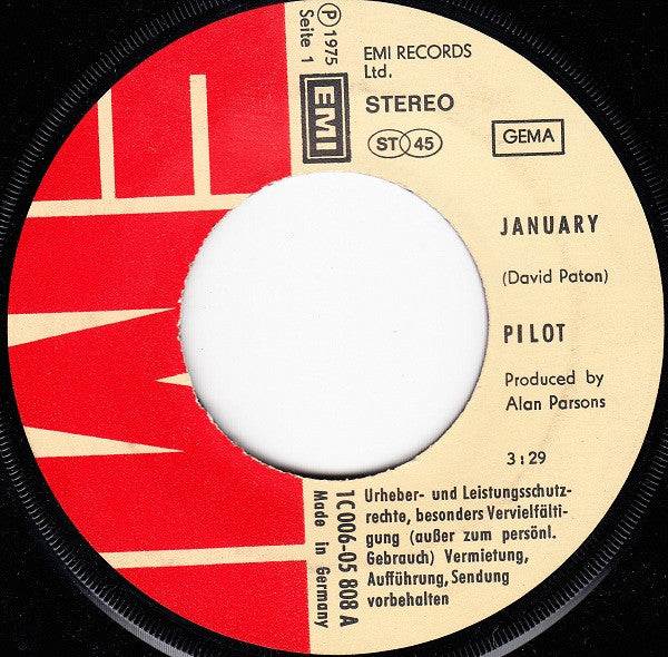 Pilot : January (7", Single)