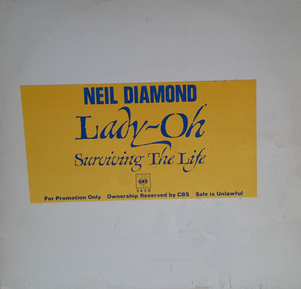 Neil Diamond : Lady-Oh (12", Promo)