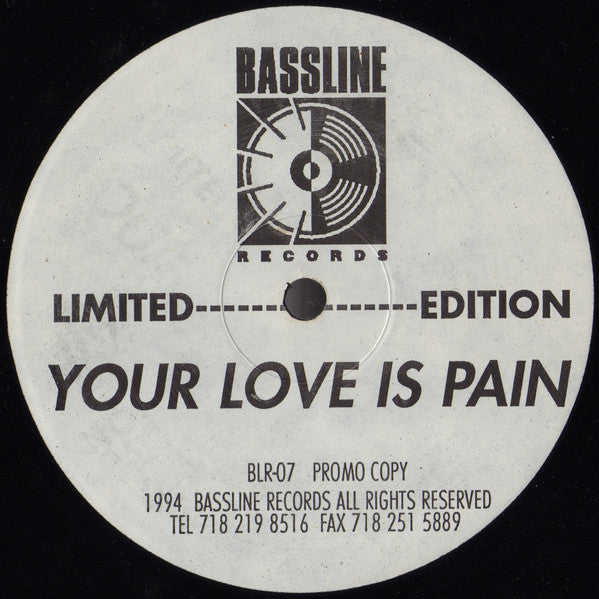 Deep End Featuring Mimi Johnson : Your Love Is Pain (12", Ltd, Promo)