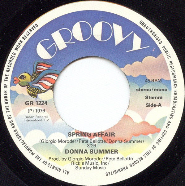 Donna Summer : Spring Affair (7")
