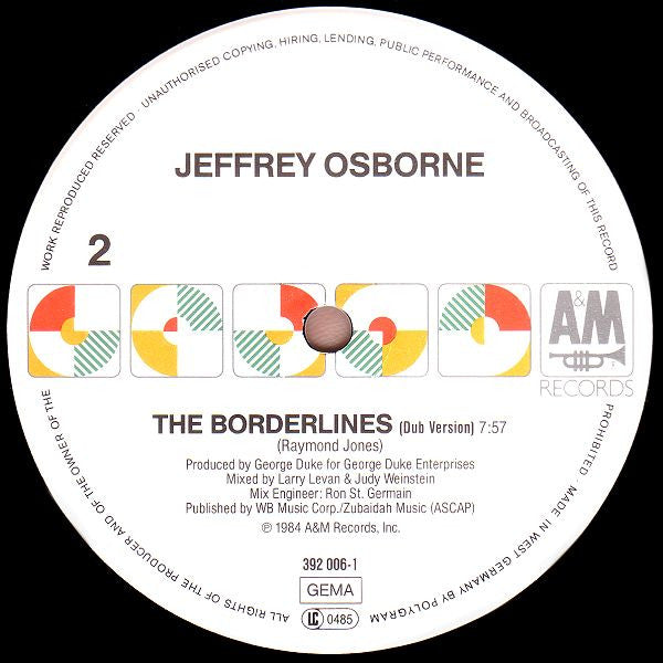 Jeffrey Osborne : The Borderlines (12")