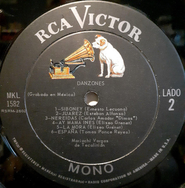 Mariachi Vargas de Tecalitlán : Danzones Con El Mejor Mariachi Del Mundo (LP, Album, Mono, Dyn)
