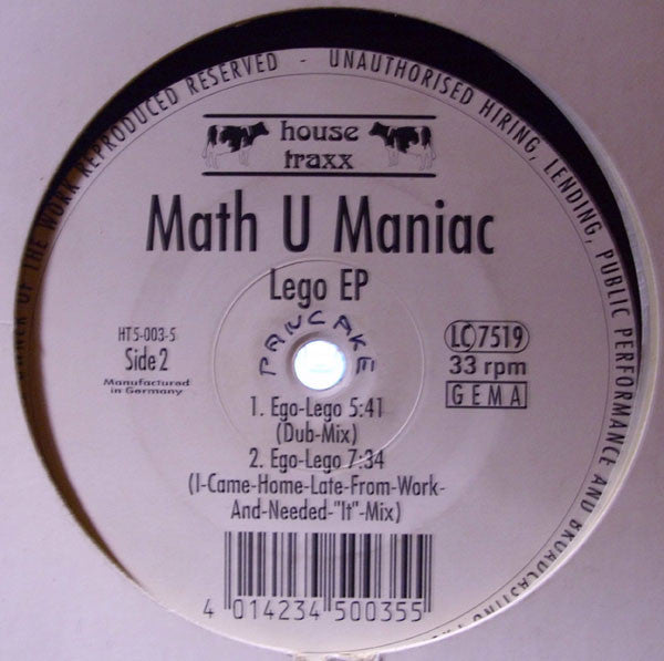 Math U Maniac : Lego EP (12", EP)