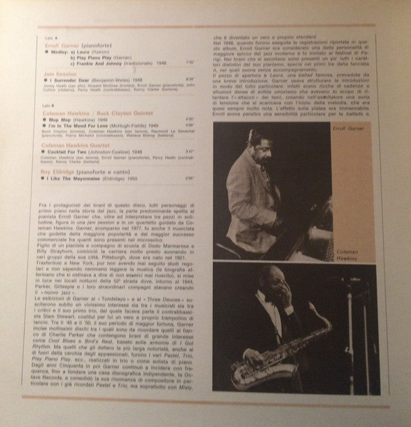 Erroll Garner / Coleman Hawkins : I Giganti Del Jazz Vol. 24 (LP, Comp)